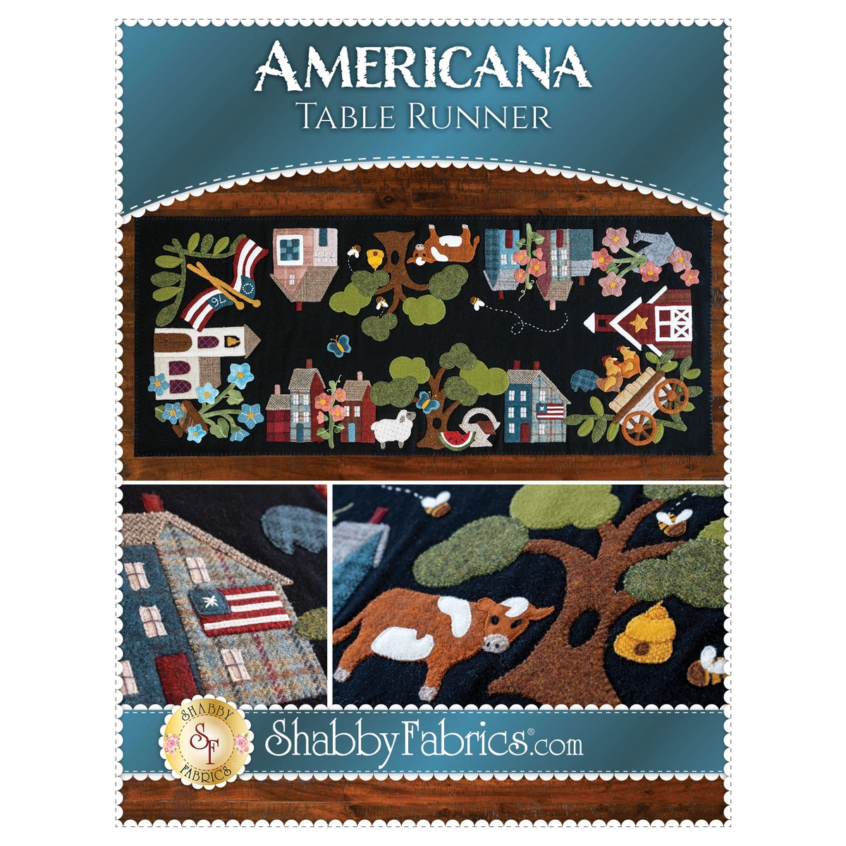 Shabby Fabrics Americana Table Runner Pattern