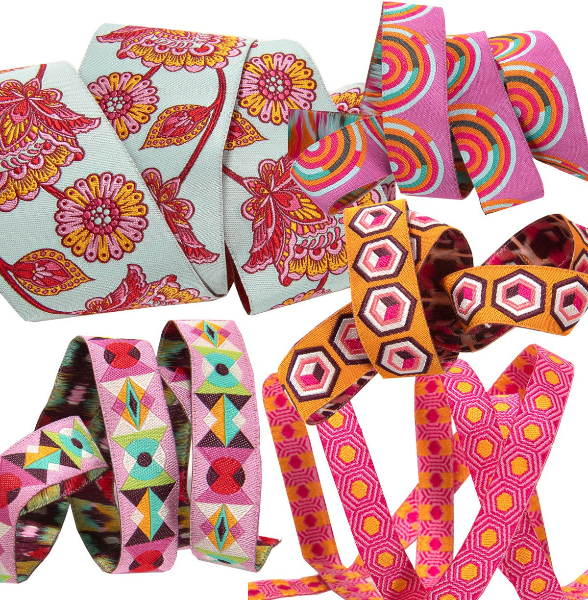 Designer Ribbon Tula Pink Strawberry Pack