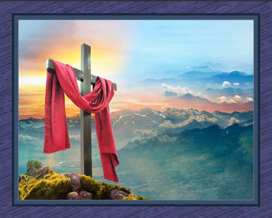 It is Finished Cross Fabric Panel