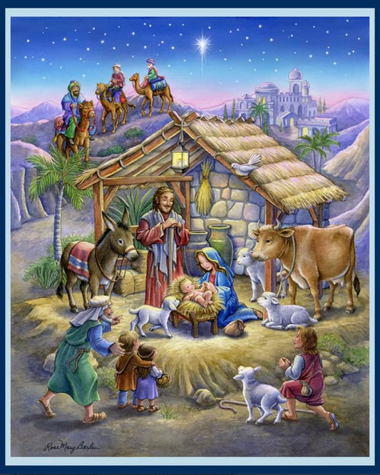 Nativity Fabric Panel