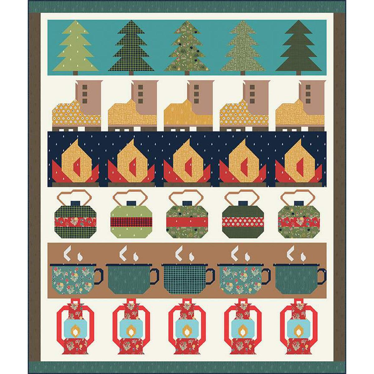 Burlap and Blossom Love You S'more Quilt Pattern