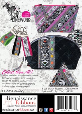 Designer Ribbon Tula Pink Linework Pack