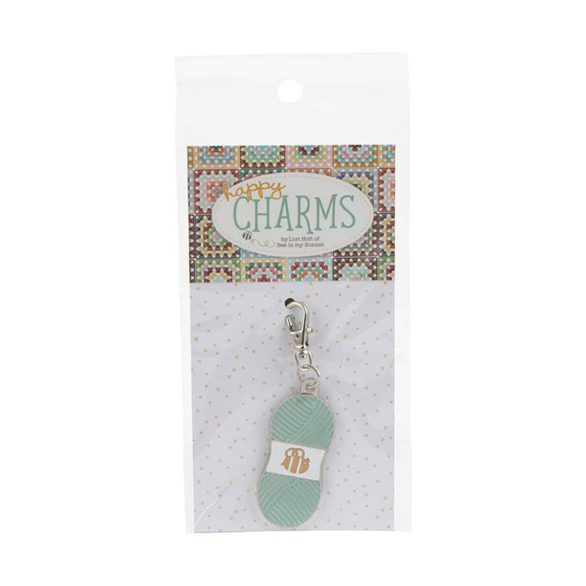 Lori Holt Enamel Happy Charm Chunky Thread Sea Glass