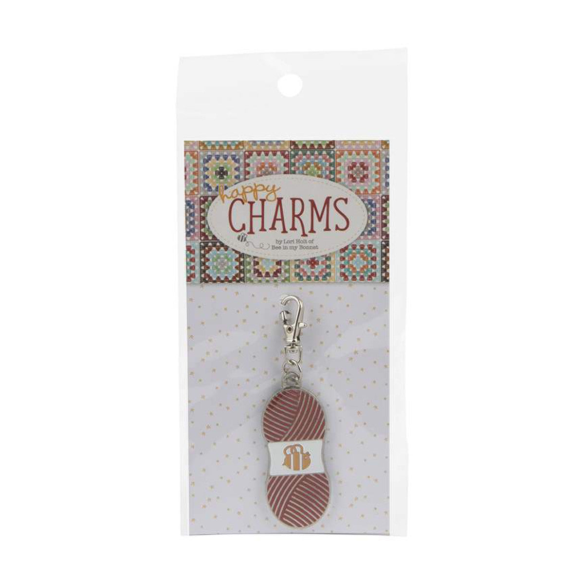 Lori Holt Enamel Happy Charm Chunky Thread Red