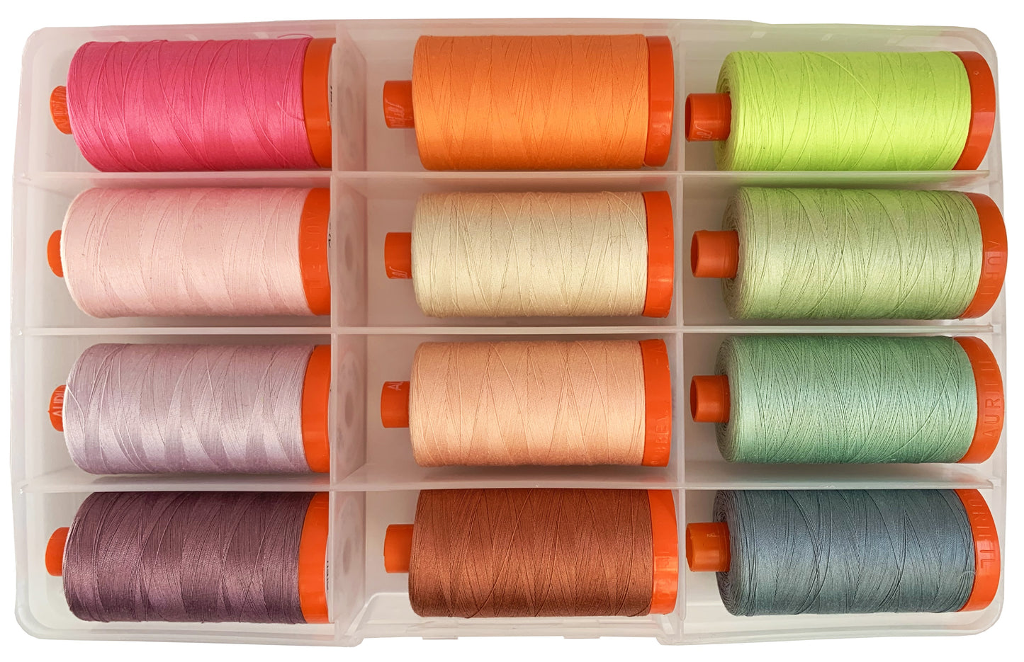 Tula Pink Aurifil Neons and Neutrals Thread Set ~ Large Spools