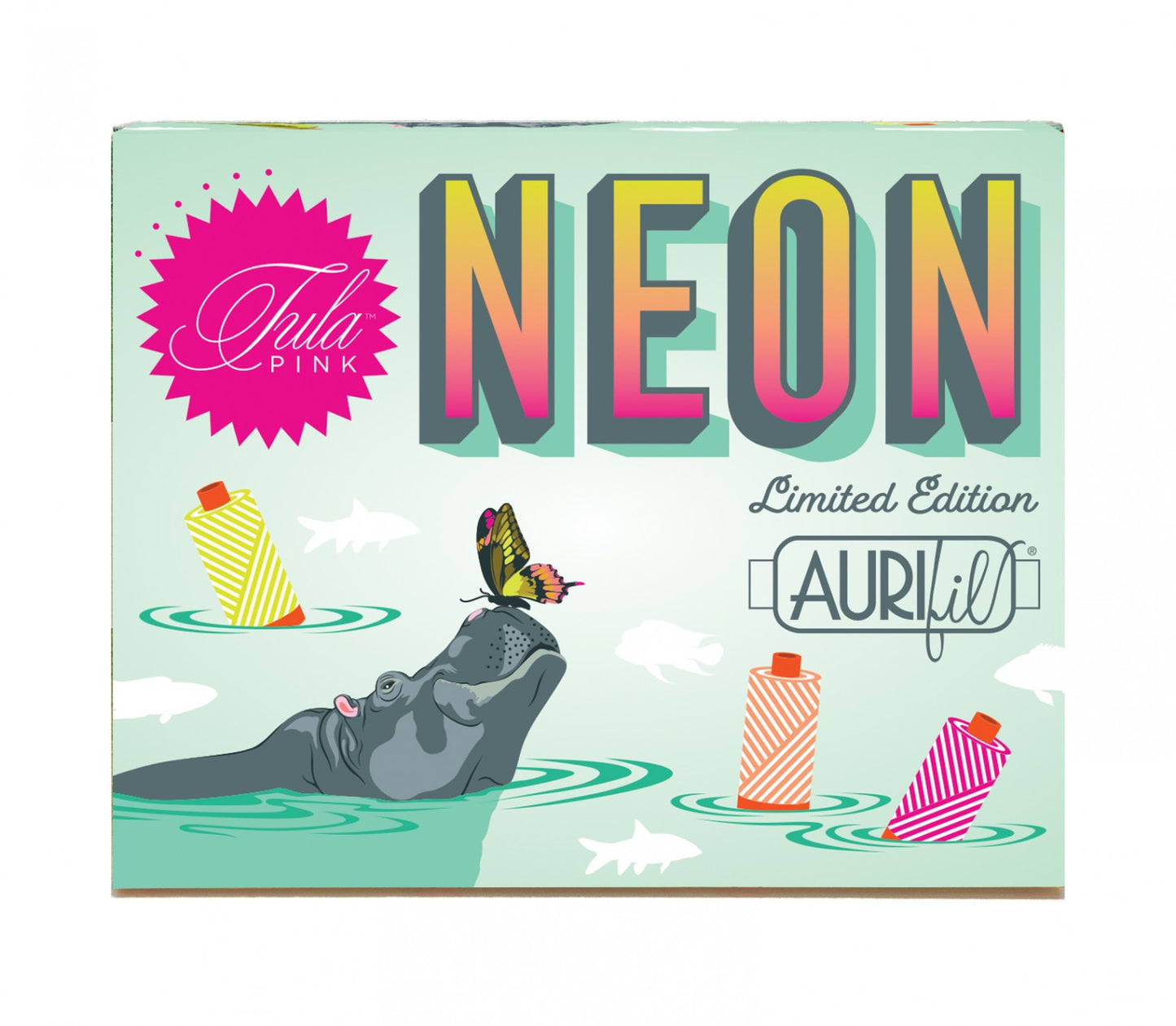Tula Pink Aurifil Neons and Neutrals Thread Set