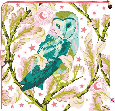 Tula Pink Project Bag X-Large Night Owl Corner Zip Project Bag