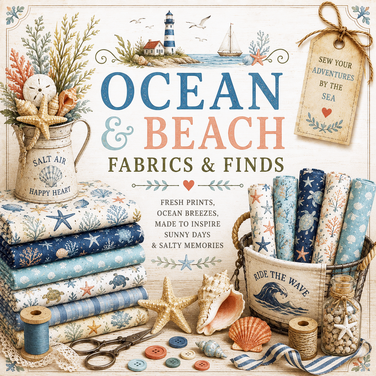 Ocean & Beach Fabric