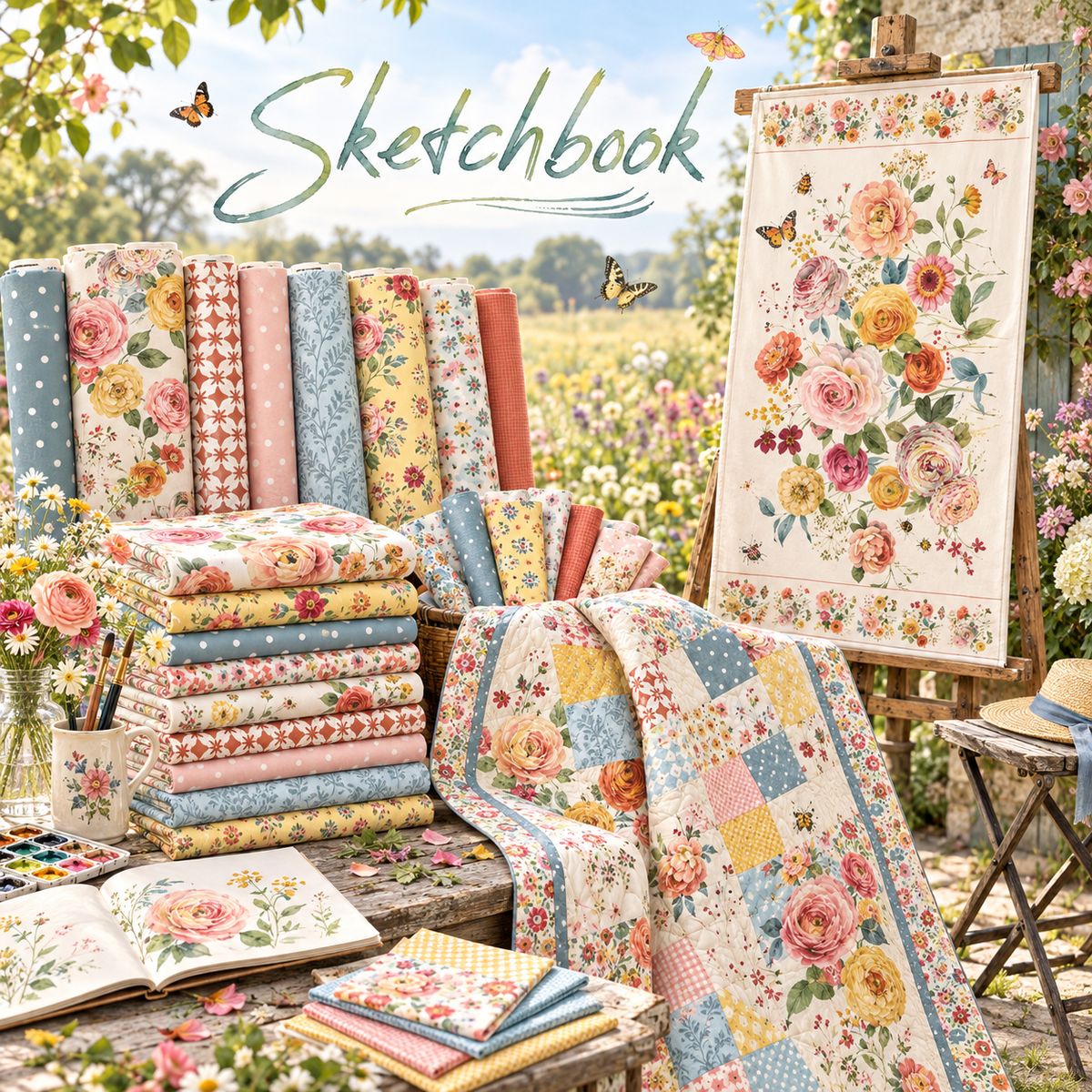 Sketchbook Fabric