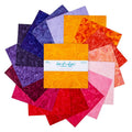 Batiks Hand-Dyes Sunset Sorbet 10" Squares