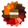 Batiks Hand-Dyes Warm Glow 10" Squares