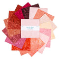 Batiks Hand-Dyes Canyon Shadows 10" Squares