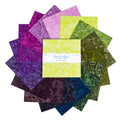 Batiks Hand-Dyes Twilight Grove 10" Squares