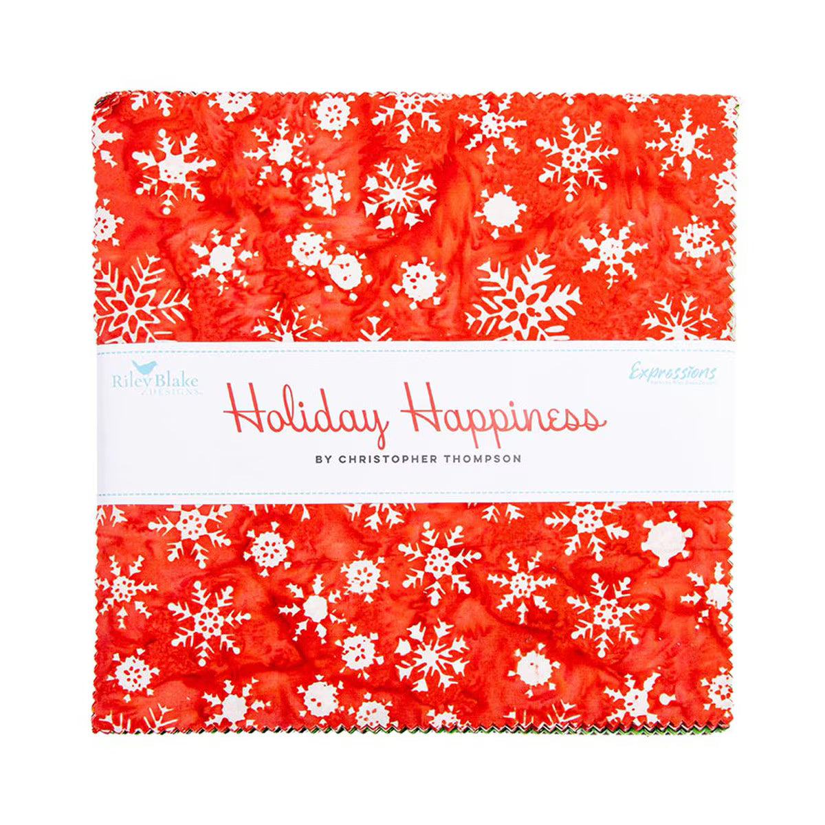 Batiks Holiday Happiness 10" Stacker