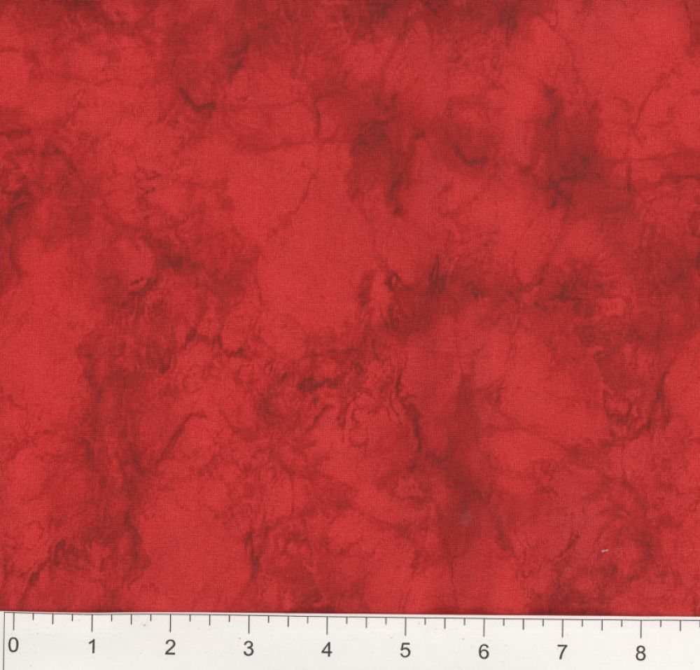 Marble Tonal Bright Red Wide Back Fabric - 3 Yards