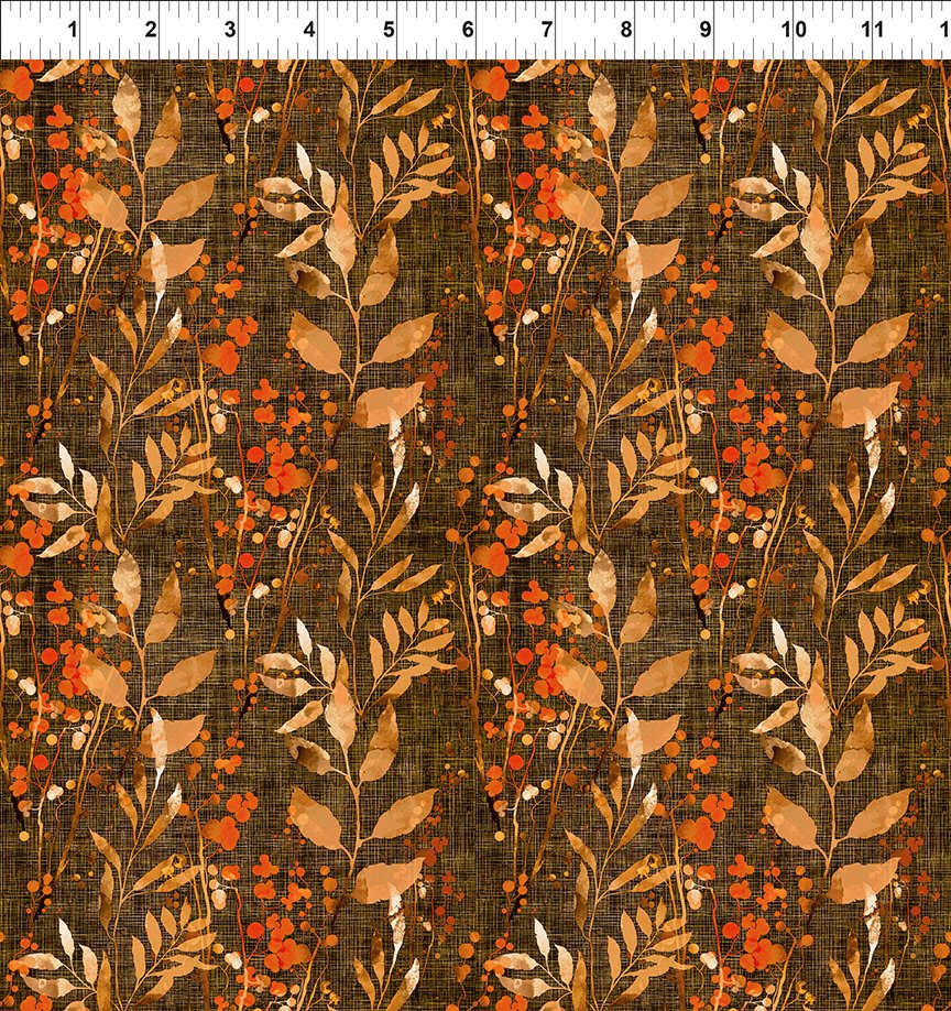 Reflections of Autumn Multi Berries Weave Fabric - By the yard