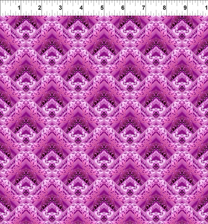 Unicorns Lace Magenta Fabric - By the yard