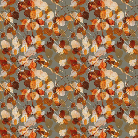 Reflections of Autumn Multi Branches Fabric - By the yard