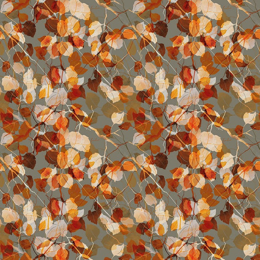 Reflections of Autumn Multi Branches Fabric - By the yard