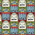 Harry Potter Stained Glass Quidditch Fabric by Camelot Fabrics