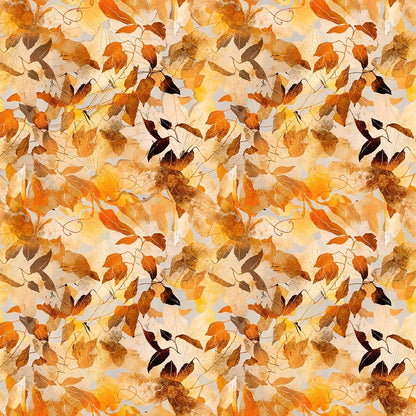 Reflections of Autumn Gold Opulent Fabric - By the yard