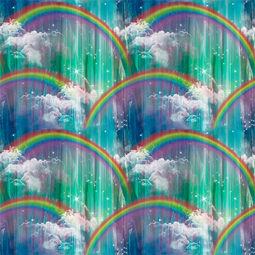 Princess Dreams Fabric - Rainbow Waterfall Multi - By the yard