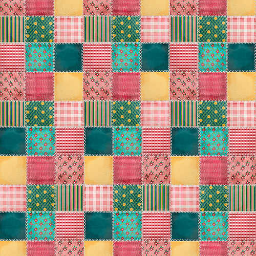 Shop Hop Fabric - Perfect Squares - By the yard