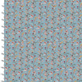 Harvest Home Autumn Berry Vines Blue by Livi & Finn for 3 Wishes Fabric