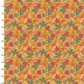 Harvest Home Falling Leaves Orange by Livi & Finn for 3 Wishes Fabric