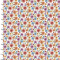 Harvest Home Autumn Mums White by Livi & Finn for 3 Wishes Fabric