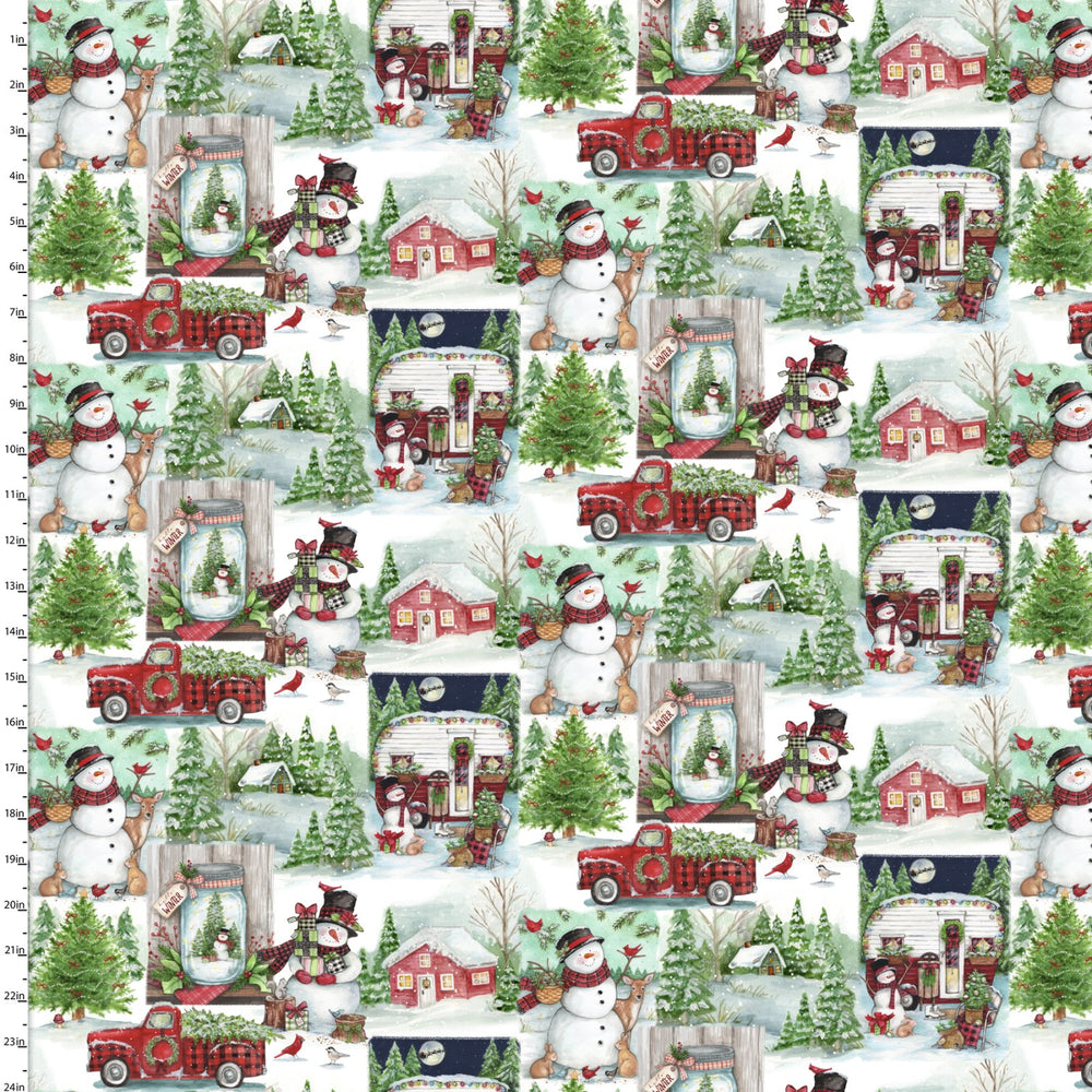 Frosty Hollow Winter Hollow Patch Fabric