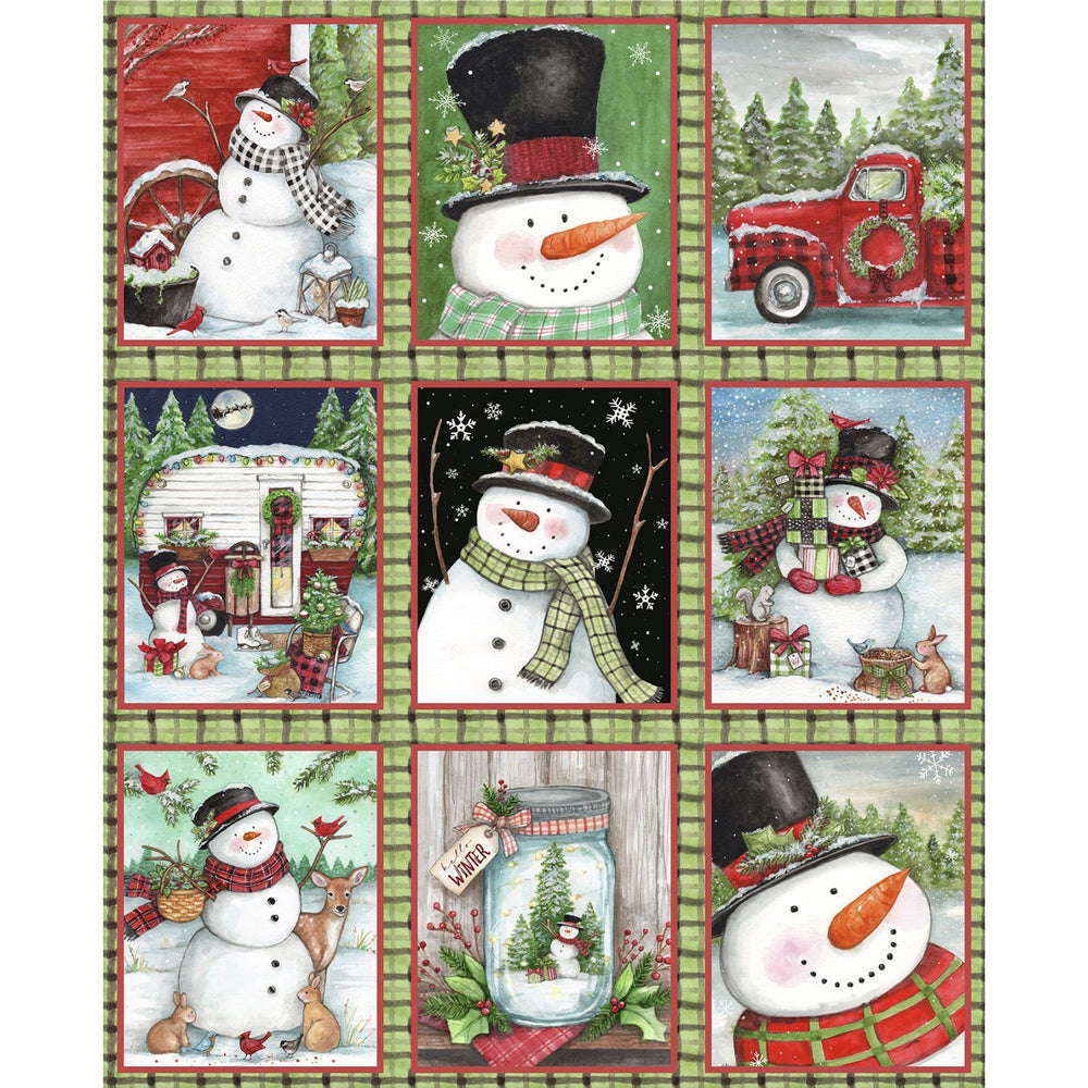 Frosty Hollow Fabric Panel