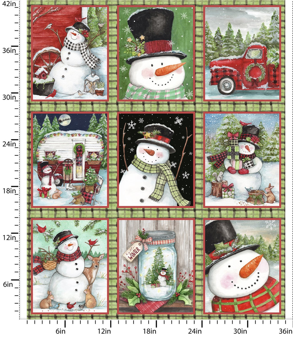 Frosty Hollow Fabric Panel