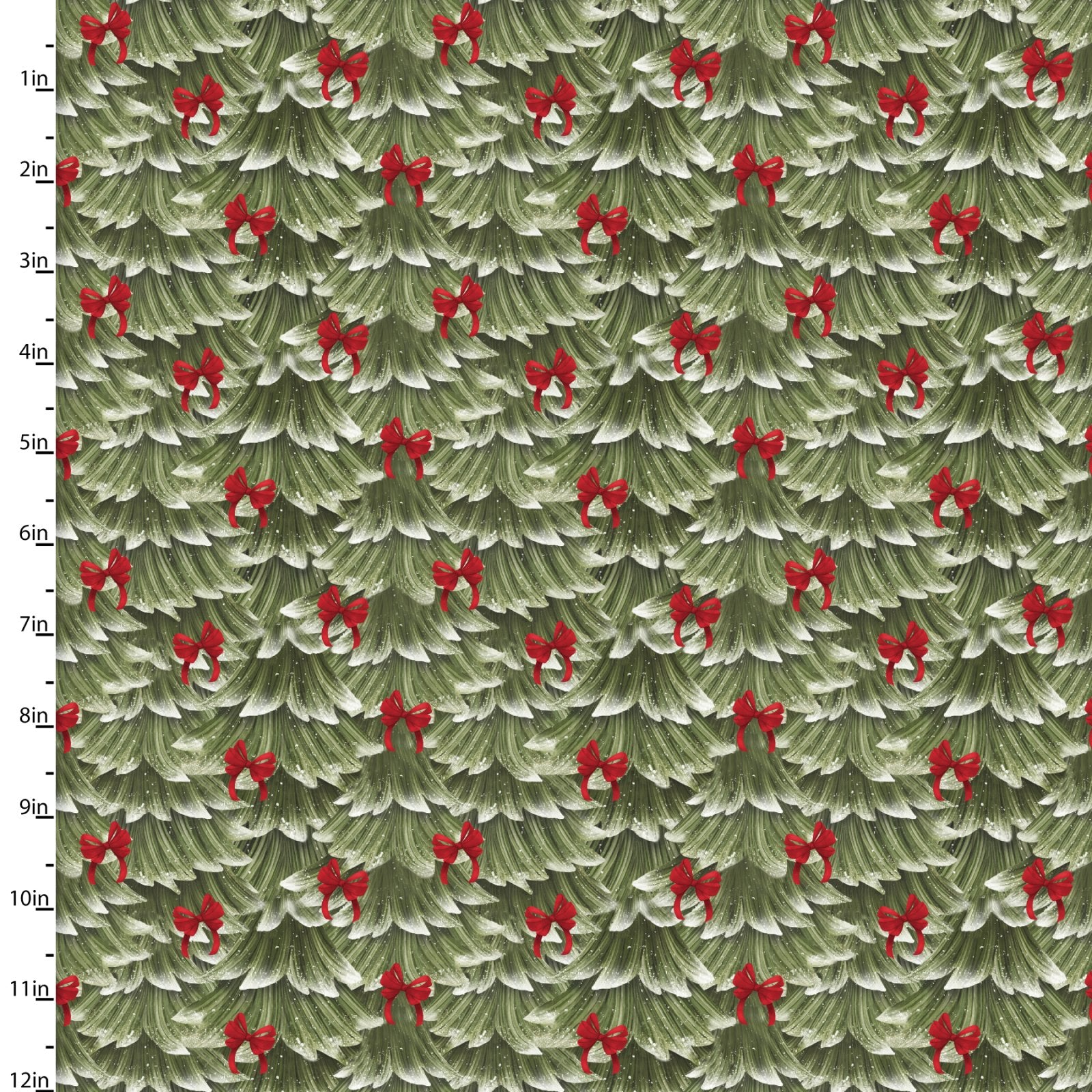 Very Merry Gingerbread Sweet Pine & Bows Fabric