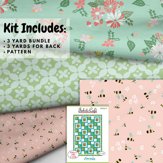 3 Yard Quilt Kit Clover Farm Blue #1