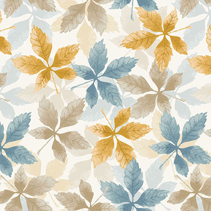 Autumn Vibes Leaf Toss Fabric - By the yard