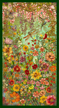Enchanted Canopy Enchanted Garden Light Teal Fabric Panel by JK Stewart for Blank Quilting