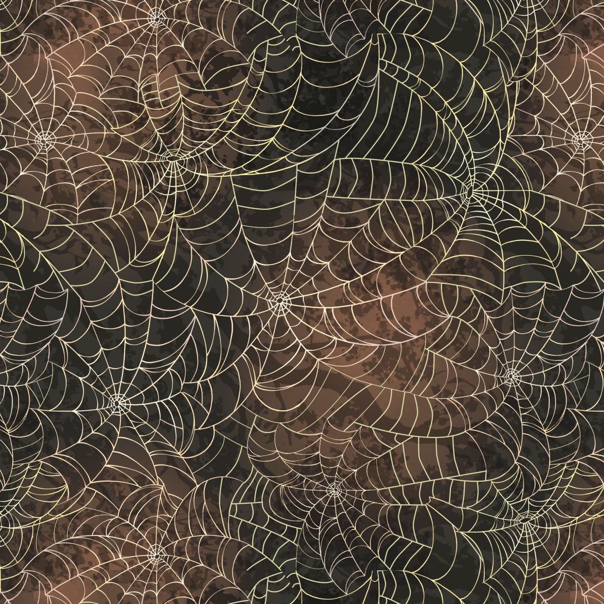 Harvest Haunt Spider Web with Shadows Charcoal Fabric