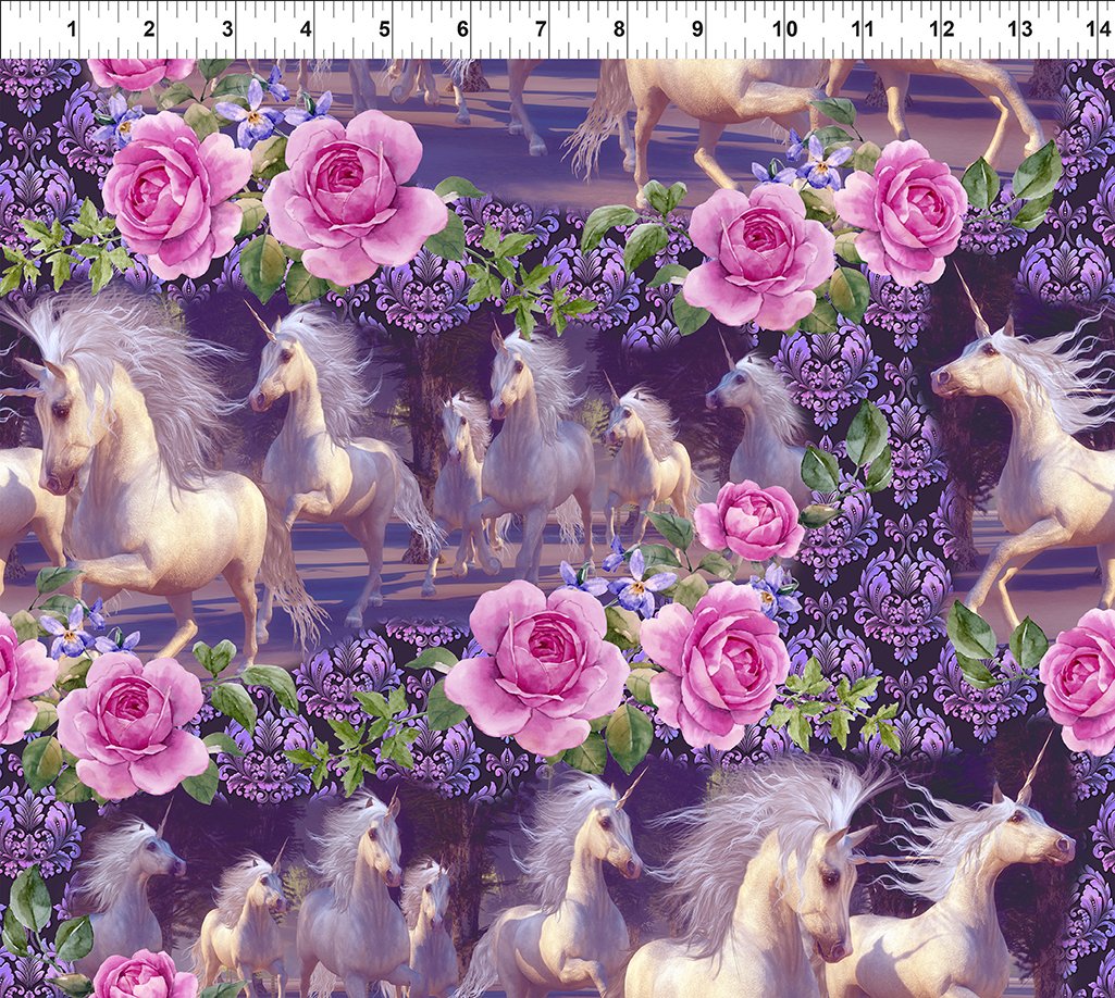 Unicorns Running Multi Fabric - By the yard