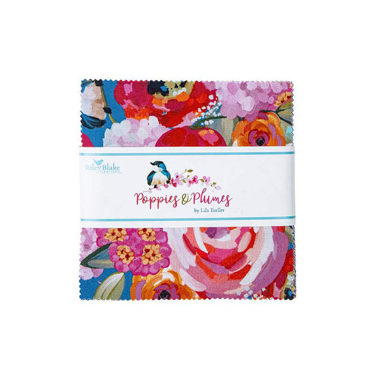 Poppies & Plumes 5" Stacker 42pc