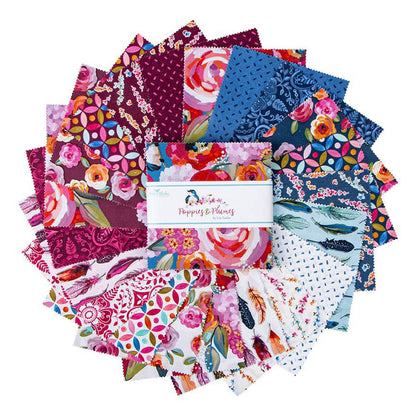 Poppies & Plumes 5" Stacker 42pc