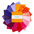 Batiks Hand-Dyes Sunset Sorbet 5" Squares