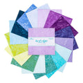 Batiks Hand-Dyes Misty Meadows 5" Squares