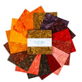 Batiks Hand-Dyes Warm Glow 5" Squares
