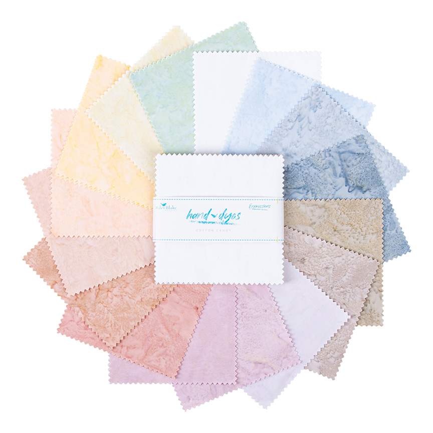 Batiks Hand-Dyes Cotton Candy 5" Squares