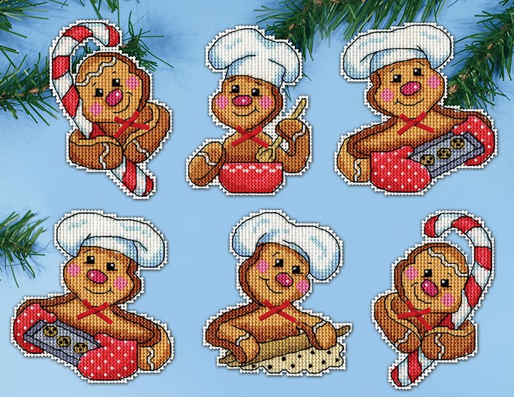 Gingerbread Bakers 6884 Cross Stitch Kit