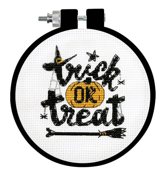 Trick or Treat 3" Hoop 7156 Cross Stitch Kit