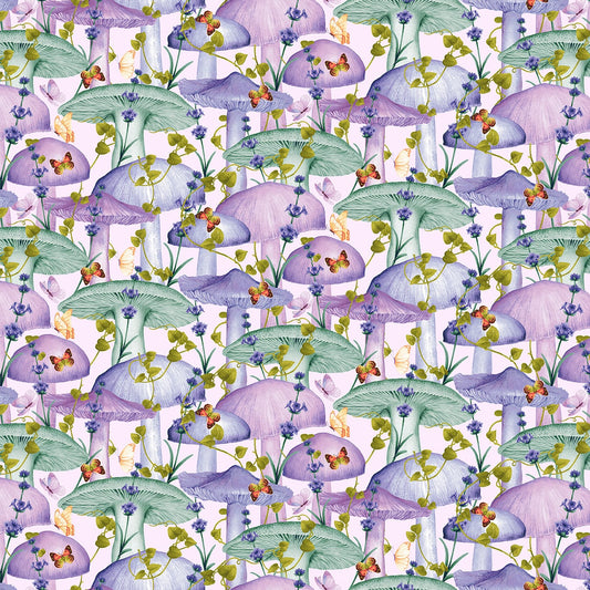 Minu and Wildberry Mushrooms Fabric - By the yard