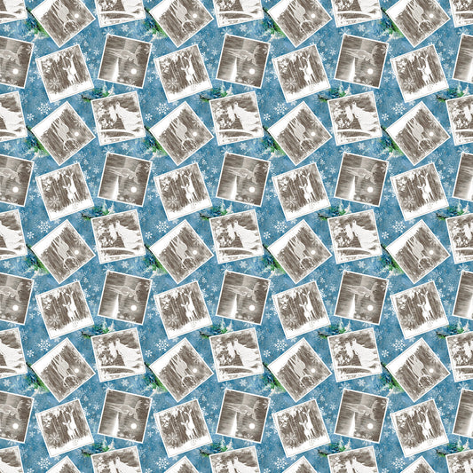 Cold Winter Morning Patch Toss Fabric - By the yard