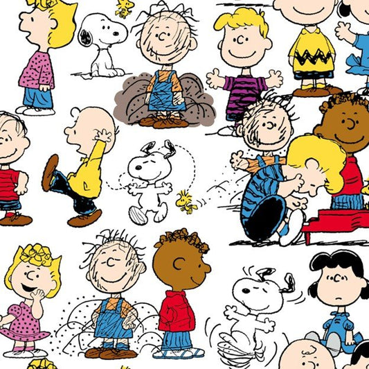 Peanuts Gang Fabric- By the yard